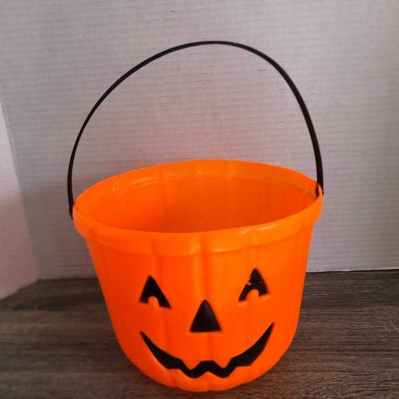 Vtg Blow Mold Halloween Bucket - Picture 2 of 12